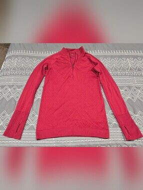 Lululemon Rest Less 1/2 Zip In Star Ruby